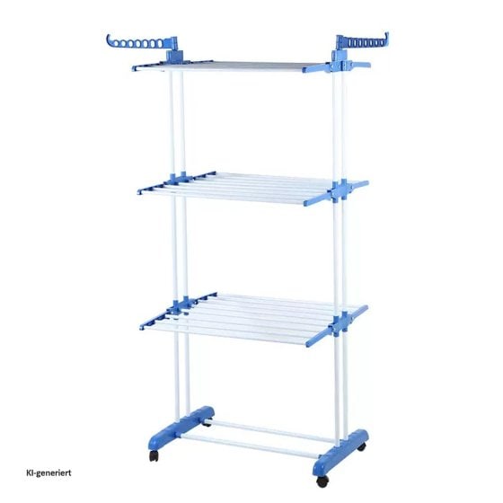 Praktischer Wäscheständer mit Rollen flexibel, platzsparend und ideal für Haushalt und 