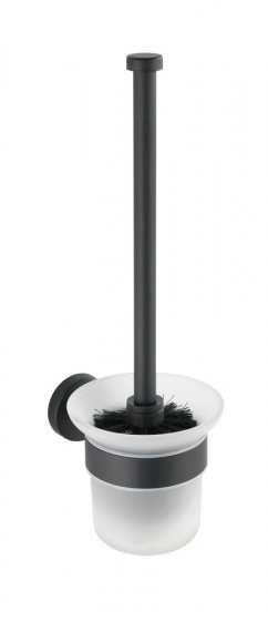 WC-Garnitur Mod. Bosio offen Edelstahl Black matt, rostfrei 