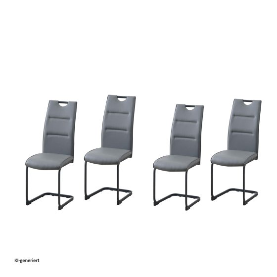 Schwingstuhl DannyP PU Grau 