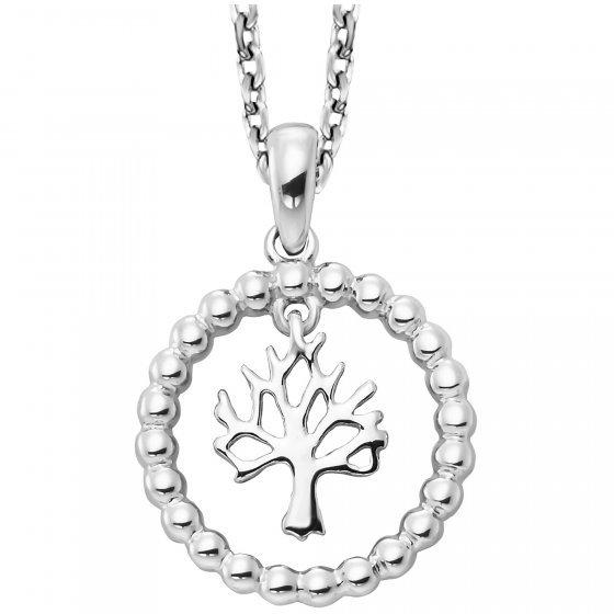 Anhänger mit Kette 925/- Sterling Silber rhodiniert  Moving Tree 