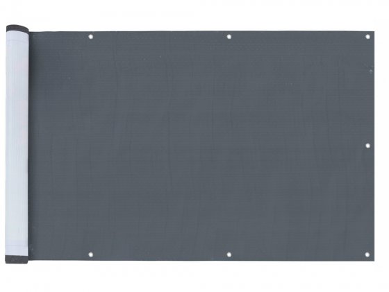 Balkon-Sichtschutz, ANTHRAZIT UNI, UV- und witterungsbeständig 