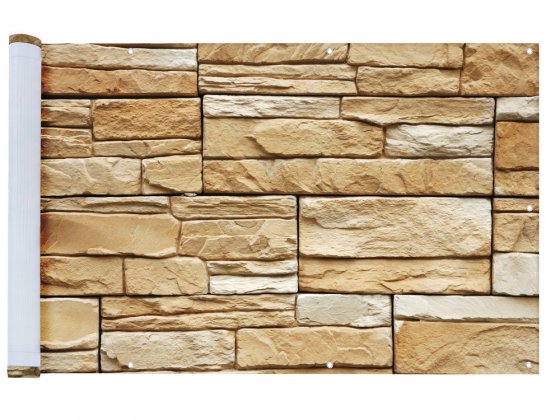 Sichtschutz Mauer 5m, für Balkon und Terrasse 