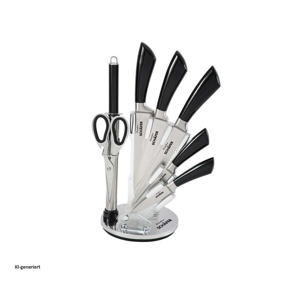 Messerblock 8 teiliges Set Metallic Black 