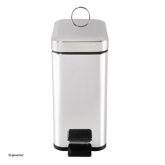 Abfalleimer 5 Liter Silber Modern 