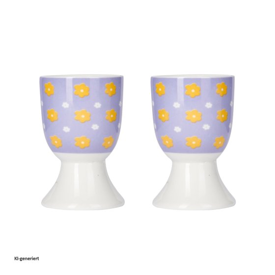 Eierbecher Porzellan 2er-Set Gänseblümchen 