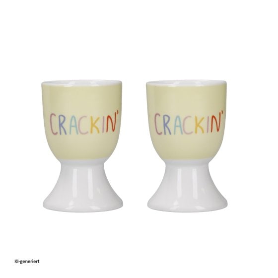 Eierbecher Porzellan 2er-Set CRACKIN' 