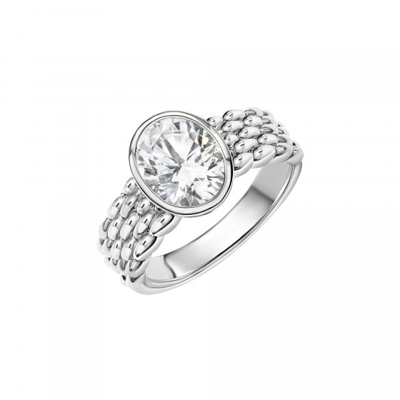 Ring 925/- Sterling Silber rhodiniert Zirkonia 