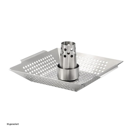 Hähnchenbräter Grillkorb Edelstahl 