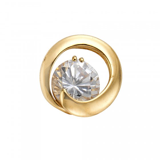 Anhänger 585/- Gelbgold Zirkonia 