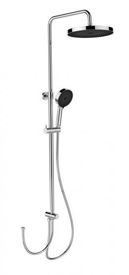 Duschsystem Mod. Softwater Chrom, einfacher Anschluss an bestehende Armatur oder Wandanschlussbogen 
