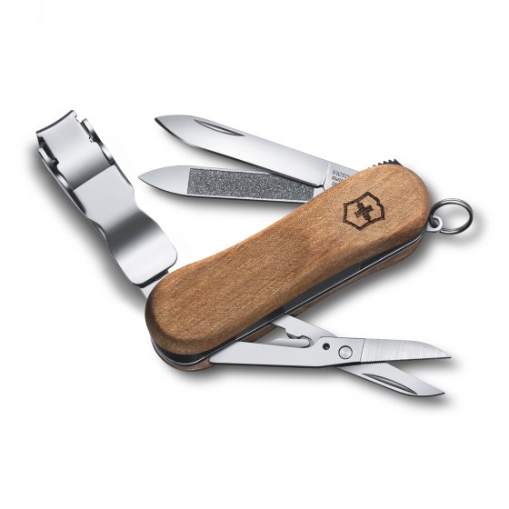 Taschenmesser mit Nagelklipser Nail Clip Wood 580 