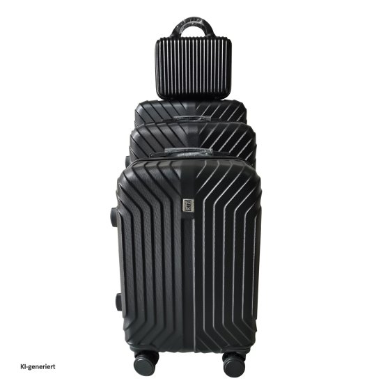 Hartschalenkoffer 4er-Set Mabell Schwarz 
