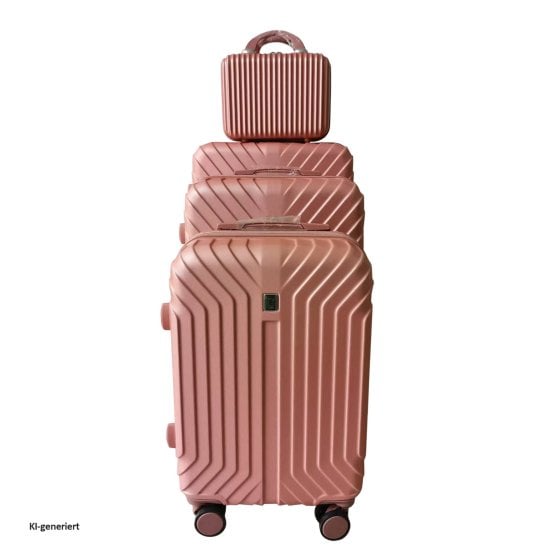 Hartschalenkoffer 4er-Set Mabell Rosegold 