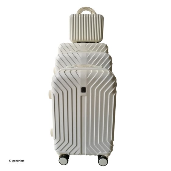 Hartschalenkoffer 4er-Set Mabell Weiß 
