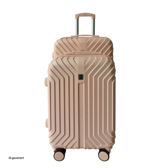 Hartschalenkoffer 2er-Set Mabell Rosa 