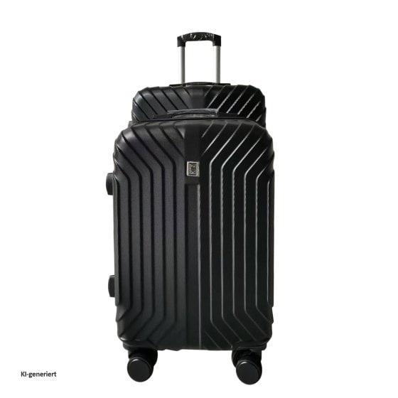 Hartschalenkoffer 2er-Set Mabell Schwarz 