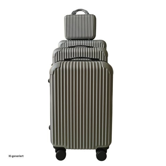 Hartschalenkoffer 4er-Set Frenzi Silber 