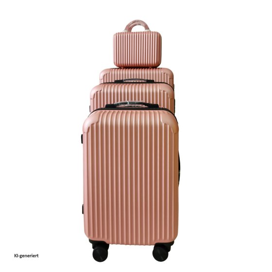 Hartschalenkoffer 4er-Set Frenzi Rosegold 