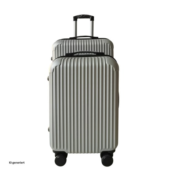Hartschalenkoffer 2er-Set Frenzi Silber 