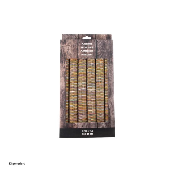 Tischset 6er Set Platzset aus Polyester 