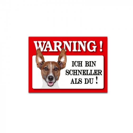 Blechschild Wachhund Jack Russell Terrier
