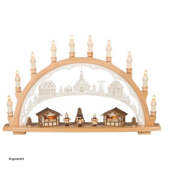 Schwibbogen Weihnachtsmarkt 