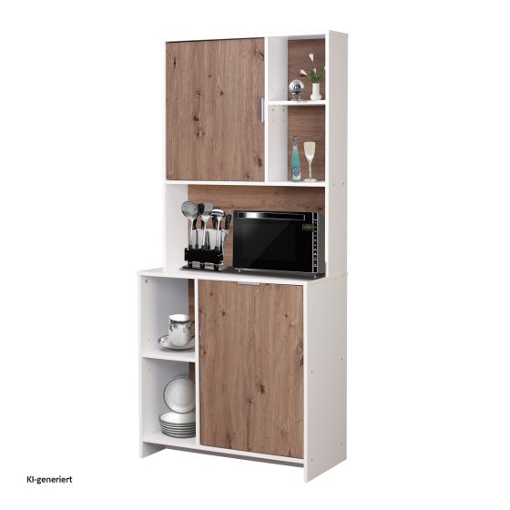 Küchenschrank Malin Weiß Artisaneiche 