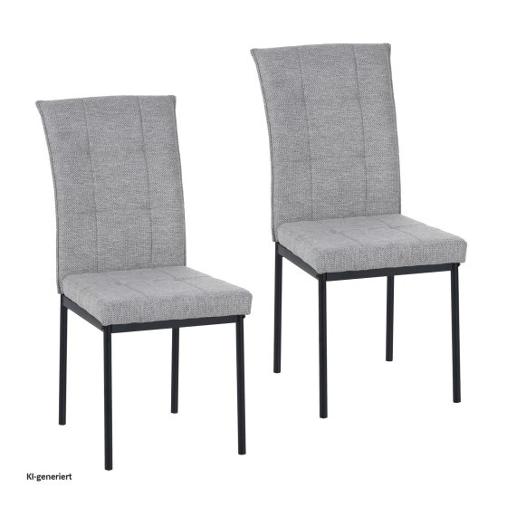 Stuhl Matthew Hellgrau 2er-Set 