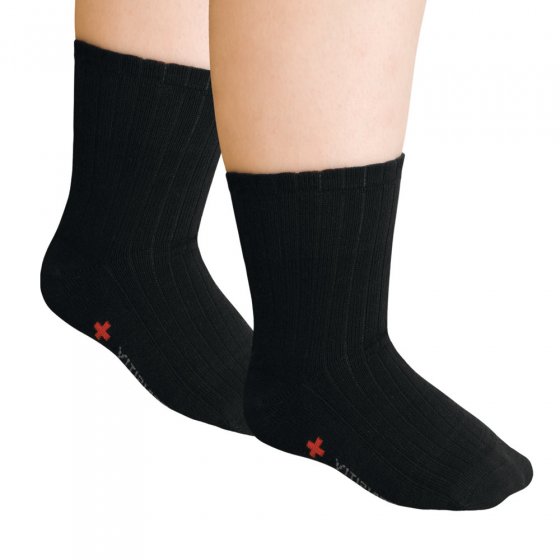 Weitschaft-Komfortbundsocken schwarz