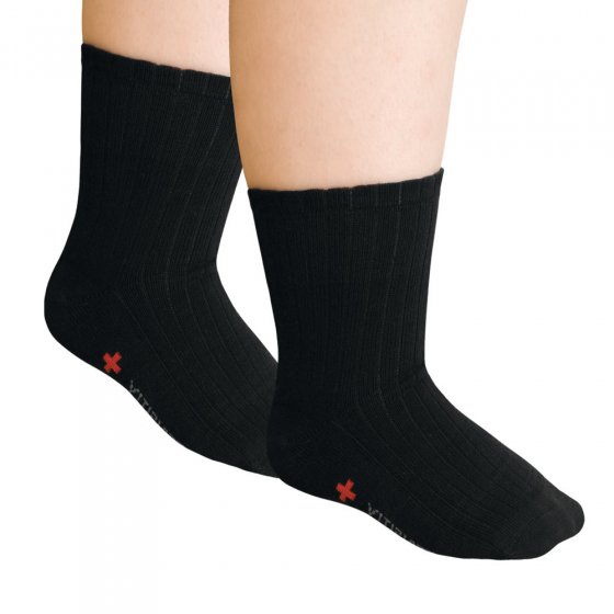 Weitschaft-Komfortbundsocken schwarz 