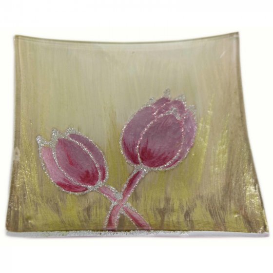 Dekoteller Tulpe Rosa