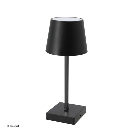 LED Tischlampe Schwarz mit Touchfunktion 