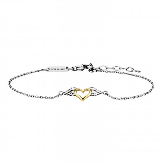 Armband 925 Silber rhodiniert teils vergoldet Heartwing 