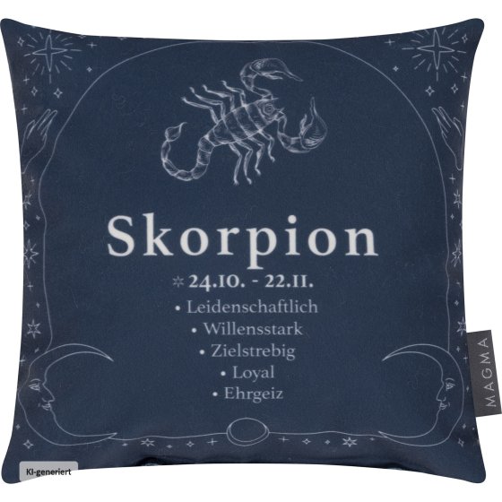 Dekokissen Sternzeichen Skorpion 