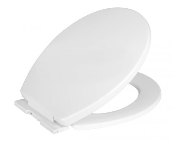 WC-Sitz Mod. Luri, weiß, Thermoplast, 35.5x43 cm, mit Easy-Close Absenkautomatik 