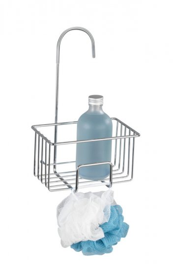 Dusch-Caddy Mod. Milito, glänzend, edelstahl, 18x28,5x13 cm, rostfrei, langlebig und platzsparend 