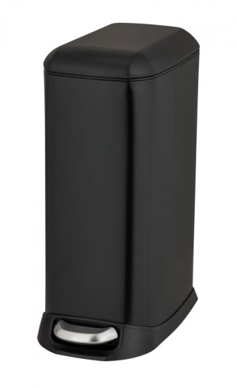 Treteimer Mod. Design 12 L, Easy-Close, Schwarz, mit herausnehmbarem Einsatz 
