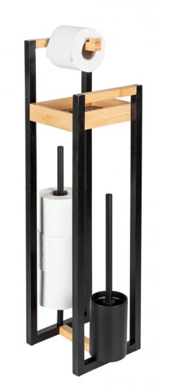 4 in 1 Stand WC-Garnitur Mod. Braidi, aus FSC® zertifiziertem Bambus 