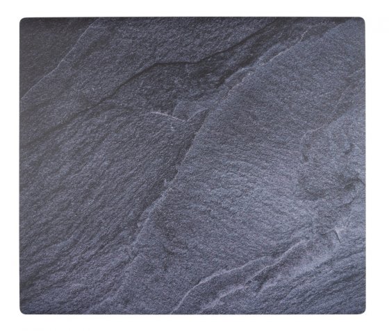 Abdeckmatte Mod. Schiefer, mehrfarbig, PVC, 60x52 cm, hitzebeständig und rutschfest 