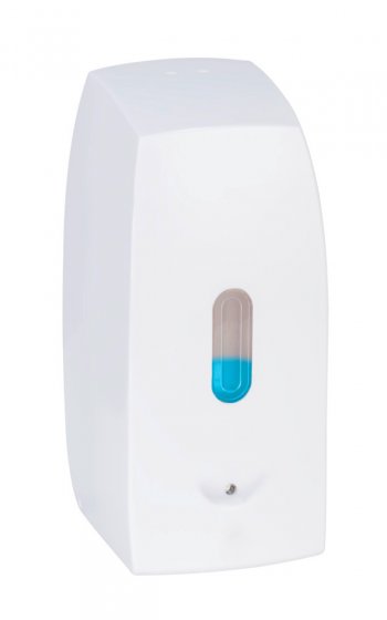 Seifenspender Mod. Tirano, weiß, Kunststoff, 0.5 l, mit Infrarot-Sensor, tropffrei 