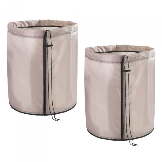 Pflanztopf-Sack 30x40cm, beige, 28L, Polyester, 2er Set, extra dicke Bodenplatte für Isolierung 