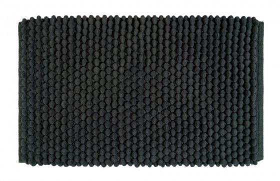 Badteppich Mod. Solivo, dunkelgrün, Polyester/Baumwolle, 50x80 cm, rutschhemmend und schnelltrocknend 