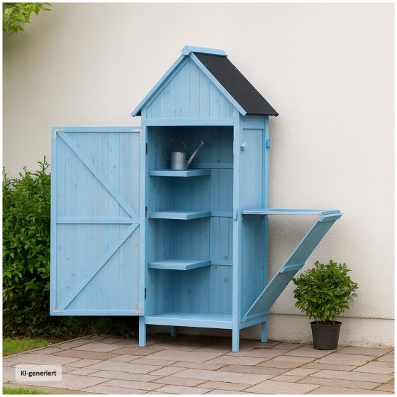 Praktischer Gartenschrank mit Ablage Stauraum für alle Gartengeräte 