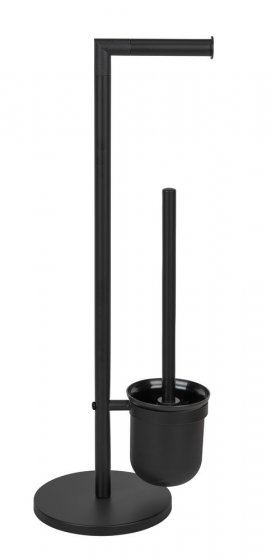 Stand WC-Garnitur Mod. Parus Schwarz, aus lackiertem Stahl 