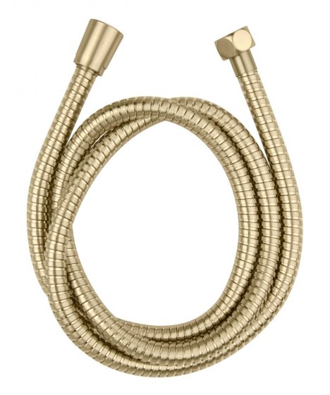 Edelstahl Duschschlauch Mod. Brass 150 cm Gold, 1/2" Standardanschluss, Verdrehschutz 