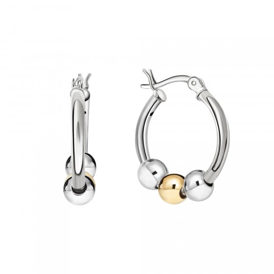 Creolen 925/- Sterling Silber rhodiniert/rosé 