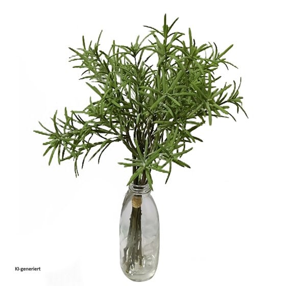Rosmarin in Vase Kunstpflanze Flora 