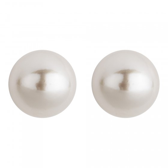 Ohrringe Gold 585 mit echten Akoya-Perlen weiss 5mm rund 