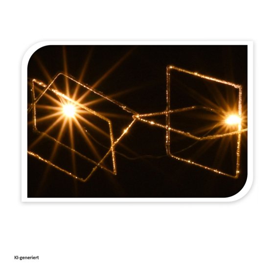 Girlande, LED, Metall 190 cm 