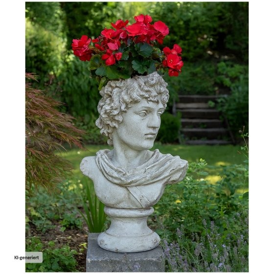 Pflanzgefäß Apollon Büste Ares 